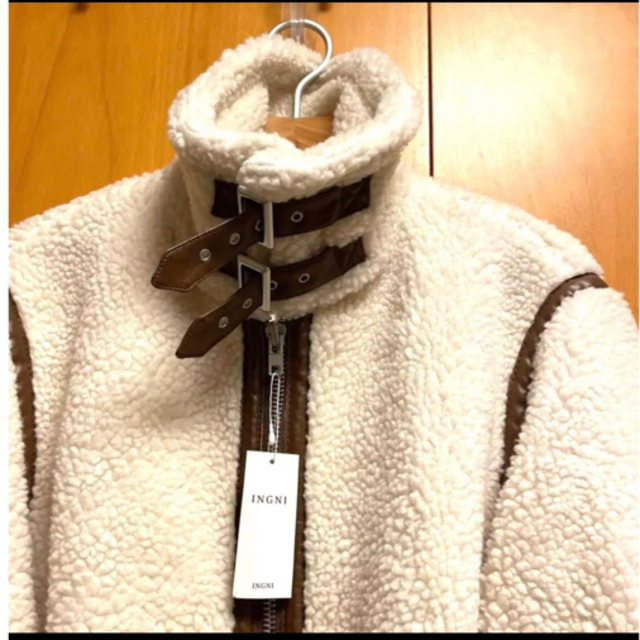 INGNI(イング)の新品未使用 タグ付きINGNI ボアジャケット フリーサイズ レディースのジャケット/アウター(ブルゾン)の商品写真