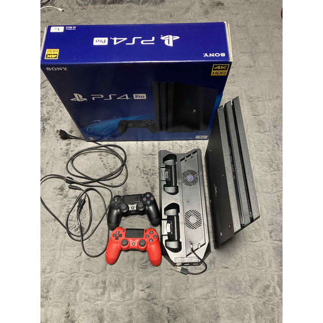 PS4 PRO CUH-7200B 1T SSD充電冷却ファン付きスタンド