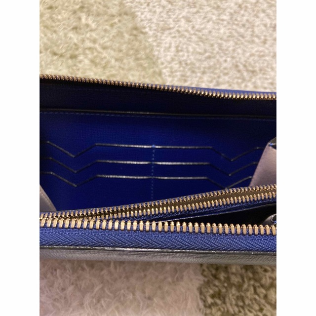 Valextra ラウンドジップ財布 ロイヤルブルー-connectedremag.com