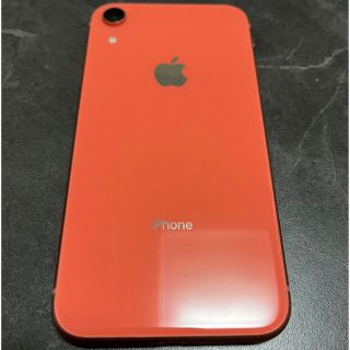 アイフォーン(iPhone)のユウちゃん様専用　iPhoneXR コーラル 中古品 初期化済み(スマートフォン本体)