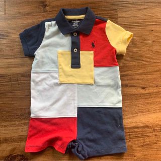 ラルフローレン(Ralph Lauren)のRalph Lauren 半袖ロンパース　ポロシャツ　6m(ロンパース)