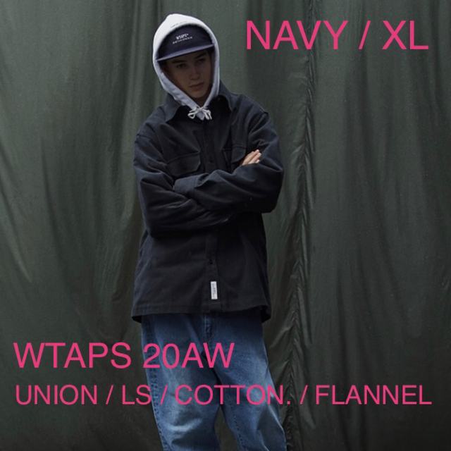 W)taps(ダブルタップス)のWTAPS 20AW UNION LS NAVY XL メンズのトップス(シャツ)の商品写真