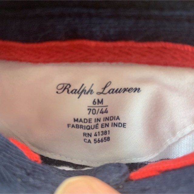 Ralph Lauren(ラルフローレン)のRalph Lauren 半袖ロンパース　ベビー　6m キッズ/ベビー/マタニティのベビー服(~85cm)(ロンパース)の商品写真