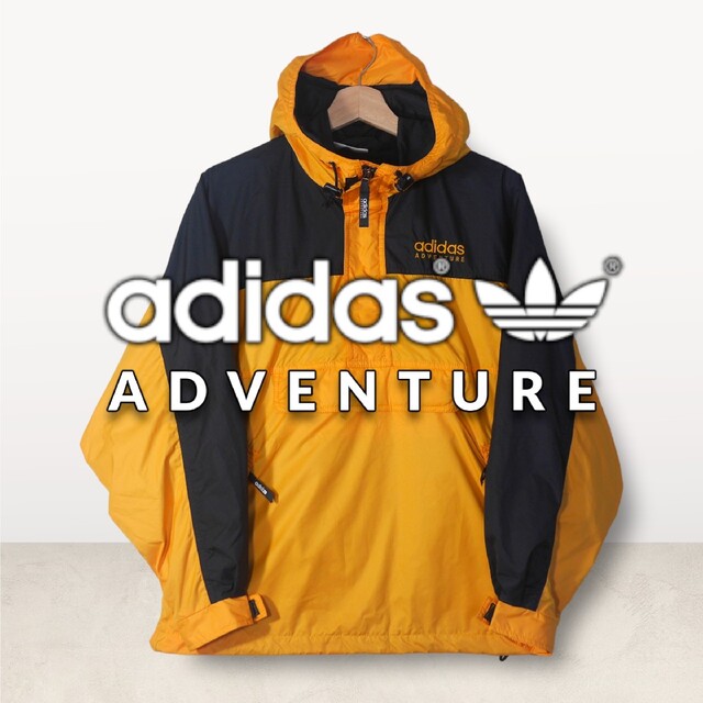 adidas(アディダス)のビンテージ アディダスアドベンチャー マウンテンパーカー イエロー/ブラック メンズのジャケット/アウター(マウンテンパーカー)の商品写真