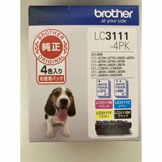 ブラザー(brother)の【純正】 （未使用）インクカートリッジ4色パック LC3111-4PK(PC周辺機器)