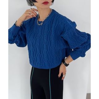 ページボーイ(PAGEBOY)のスポンジケーブルニット ZARA GRL UNIQLO LEPSIM AZUL(ニット/セーター)