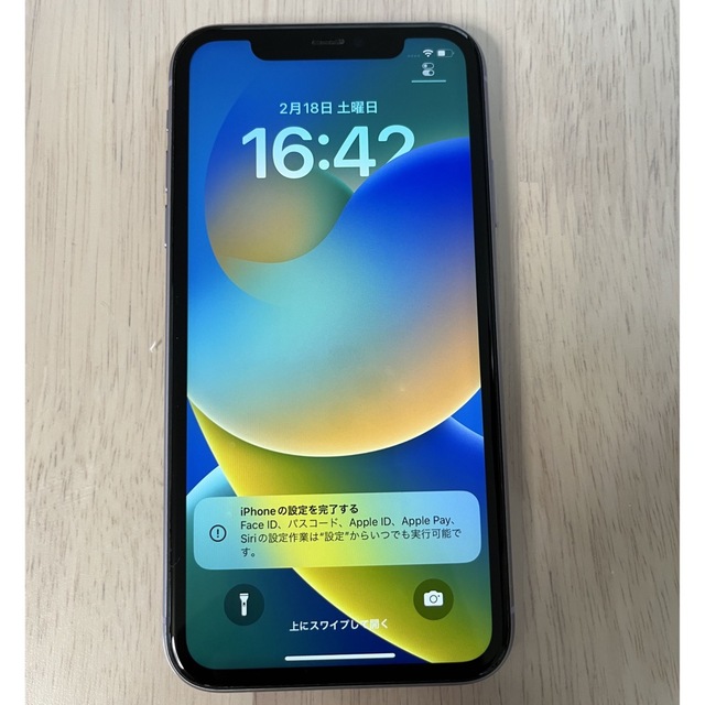 iPhone(アイフォーン)のiPhone 11 パープル 128 GB SIMフリー スマホ/家電/カメラのスマートフォン/携帯電話(スマートフォン本体)の商品写真
