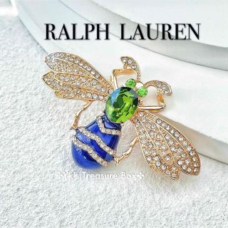 ラルフローレン(Ralph Lauren)のG962/RALPH LAUREN/パヴェトンボ蜻蛉ゴールドブローチ(ブローチ/コサージュ)