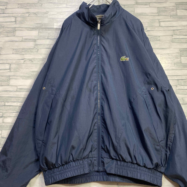 LACOSTE - LACOSTE ワンポイント刺繍ロゴ ナイロンジャケット Lサイズ