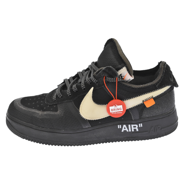 NIKE ナイキ ×OFF WHITE THE 10:NIKE AIR FORCE 1 LOW×オフホワイト ザテン エアフォース1 ローカットスニーカー ブラック US10 AO4606-001