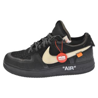 ナイキ(NIKE)のNIKE ナイキ ×OFF WHITE THE 10:NIKE AIR FORCE 1 LOW×オフホワイト ザテン エアフォース1 ローカットスニーカー ブラック US10 AO4606-001(スニーカー)