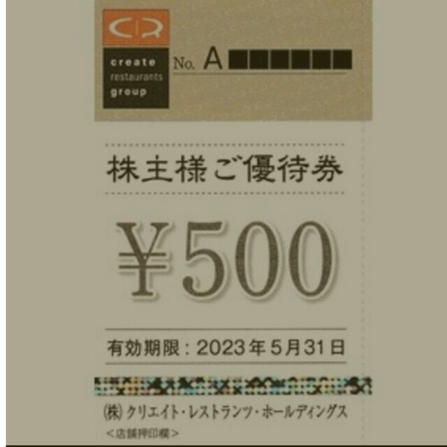 チケットクリエイトレストランツ16000円分