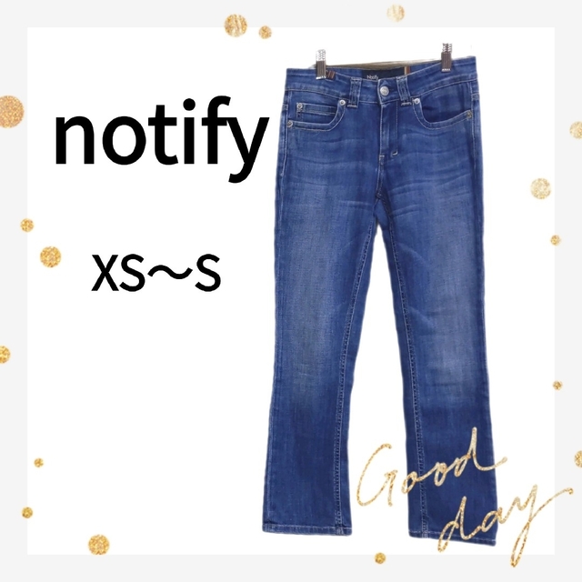 Notify(ノティファイ)のnotify  デニム  ジーンズ XS ストレッチ 24 ブルー レディースのパンツ(デニム/ジーンズ)の商品写真