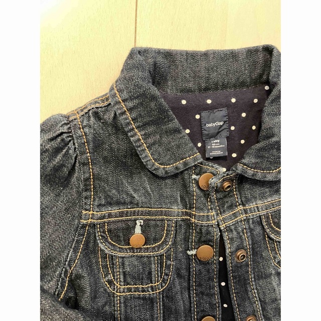 babyGAP(ベビーギャップ)の新品同様★baby GAP デニムジャケット　Gジャン　80cm キッズ/ベビー/マタニティのベビー服(~85cm)(ジャケット/コート)の商品写真