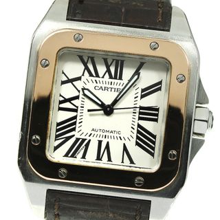 カルティエ(Cartier)の【CARTIER】カルティエ サントス100MM W20107X7 自動巻き ボーイズ_735654【中古】(腕時計(アナログ))