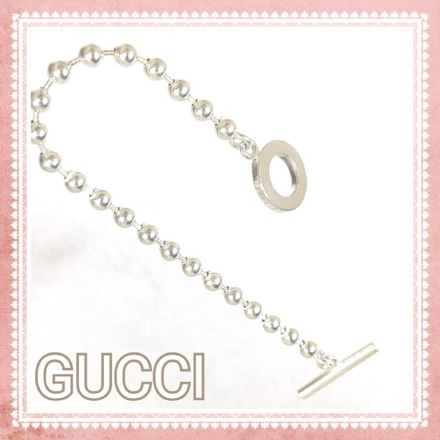 Gucci(グッチ)のGUCCI シルバー ボール チェーン ブレスレット レディースのアクセサリー(ブレスレット/バングル)の商品写真