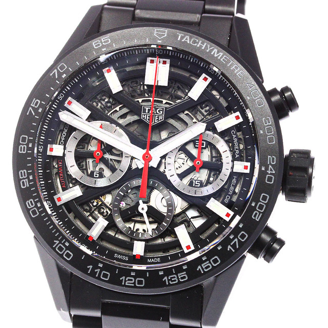 【ラッピング無料】 ☆美品 - Heuer TAG ★箱・保証書付き【TAG メンズ_738004 自動巻き CBG2090 クロノグラフ ホイヤー02 キャリバー カレラ HEUER】タグホイヤー 腕時計(アナログ)