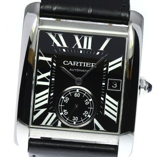 カルティエ(Cartier)の☆良品 【CARTIER】カルティエ タンクMC LM デイト スモールセコンド W5330004 自動巻き メンズ_736592(腕時計(アナログ))