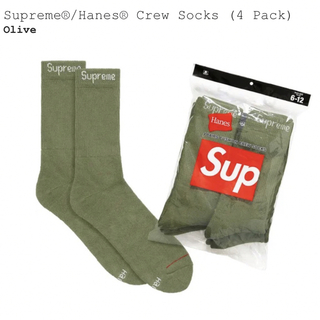 シュプリーム(Supreme)のSupreme / Hanes Crew Socks  "Olive"(ソックス)