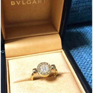 ブルガリ(BVLGARI)の高級　正規品　極美品　ブルガリ　k18 フリップリング  パヴェダイヤ　♯51(リング(指輪))