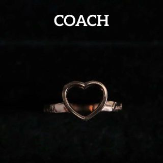 コーチ(COACH)の【匿名配送】COACH コーチ リング 指輪 9号 ピンクゴールド ハート(リング(指輪))