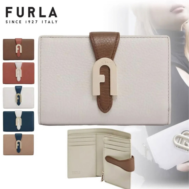 FURLA フルラ SOFIA GRAINY コンパクト財布 二つ折り 新品 1