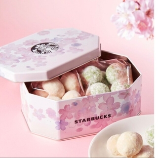 スターバックスコーヒー(Starbucks Coffee)のスターバックス SAKURA 20232種のボールクッキー　缶のみ(菓子/デザート)