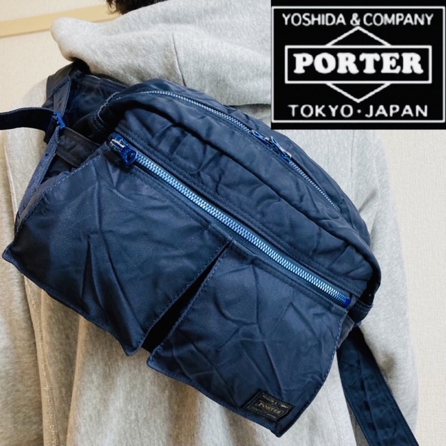 希少!PORTERポーター×近江ちぢみ コラボ限定・RIDEライド ボディ 希少!PORTERポーター×近江ちぢみ コラボ限定・RIDEライド ボディ