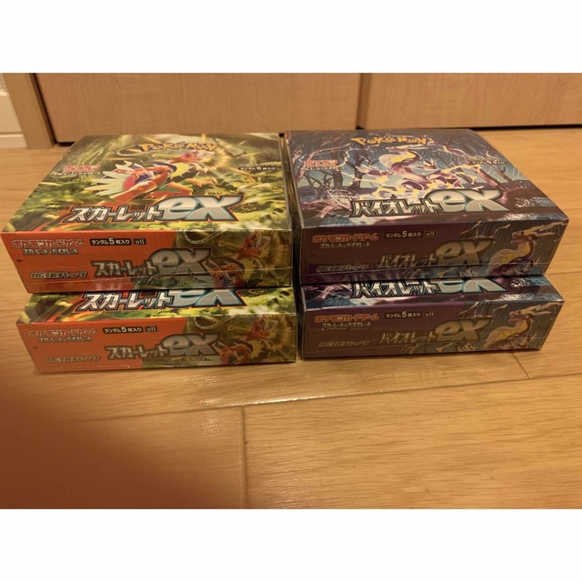 ポケモン - 新品未開封スカーレットex バイオレットex 4BOX シュリンク