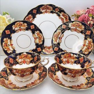 ロイヤルアルバート(ROYAL ALBERT)のRemi様専用　豪華　ロイヤルアルバート　エアルーム　トリオ2客＆BBプレート(グラス/カップ)