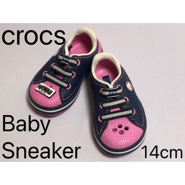 crocs(クロックス)のcrocs クロックス ベビースニーカー 14cm USED キッズ/ベビー/マタニティのベビー靴/シューズ(~14cm)(サンダル)の商品写真