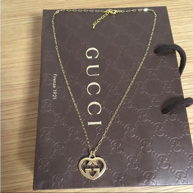 美品 GUCCI グッチ ゴールドネックレス ラブリーハート