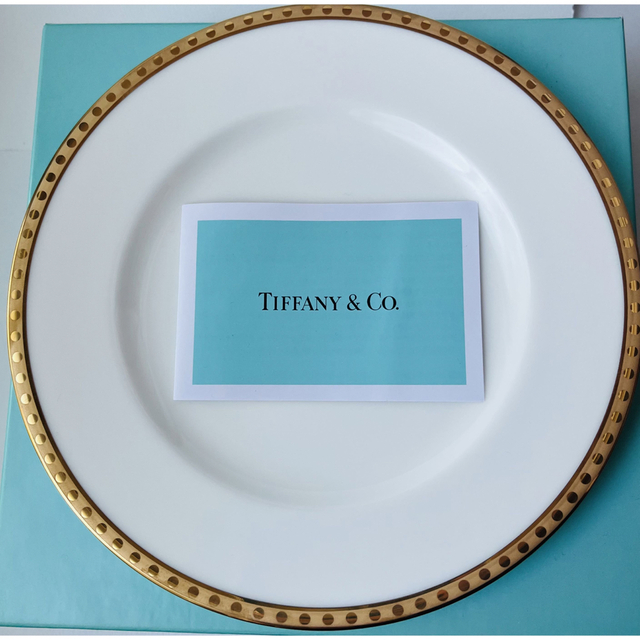 Tiffany & Co.(ティファニー)のTIFFANY&Co. ペアプレート gold band ティファニー  インテリア/住まい/日用品のキッチン/食器(食器)の商品写真
