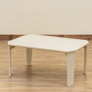PARKER　折脚テーブル　70×50　WH　台数限定特価　高級感(N)