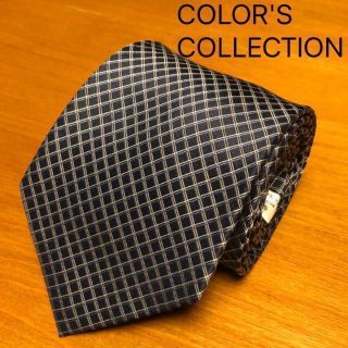 COLOR'S COLLECTION ネクタイ 黒チェック USED (ネクタイ)