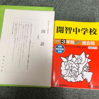 開智中学校 ３年間スーパー過去問 ２０２２年度＋先端2(語学/参考書)