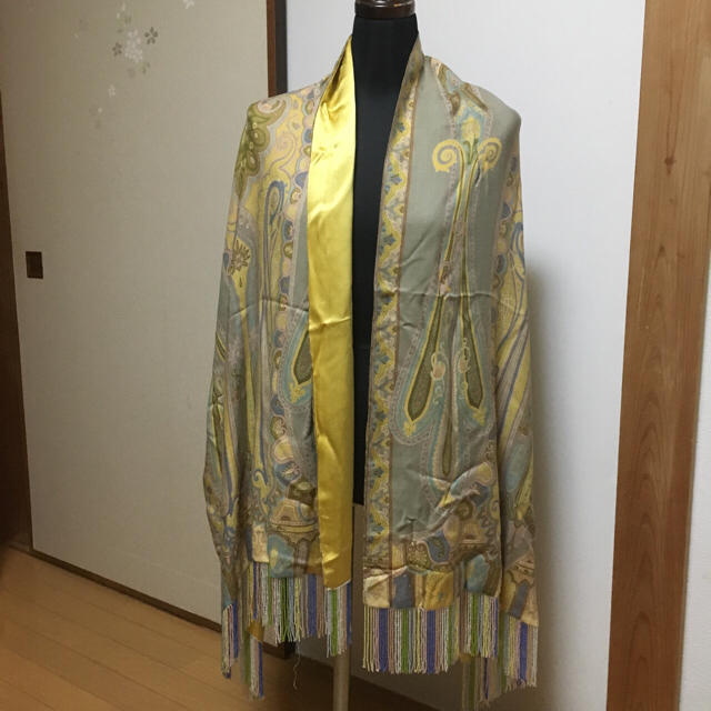 ETRO - エトロ シルクとカシミアのビーズ付き豪華ストールの通販 by chappy1122's shop｜エトロならラクマ