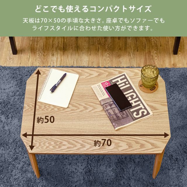 PARKER　折脚テーブル　70×50　WH　台数限定特価　高級感(N) 8