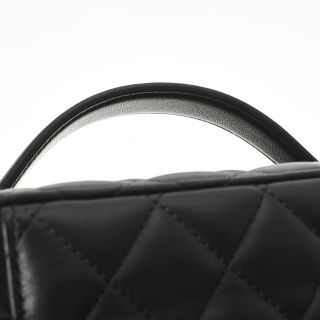 CHANEL - シャネル ココマーク バニティケース ハンドバッグ 黒の通販