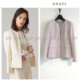 ANAYI - ANAYI ウールカルゼ クルージャケット.の通販 by ゆき's shop