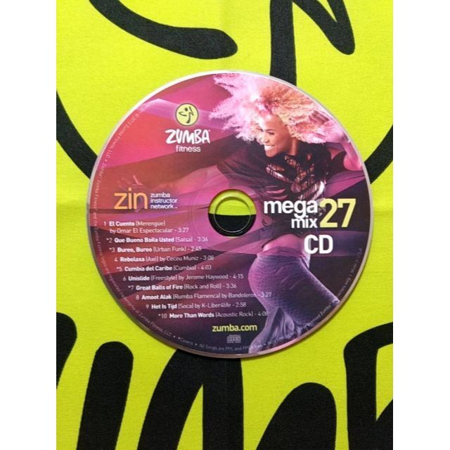 Zumba(ズンバ)のZUMBA　ズンバ　MEGAMIX27　CD　インストラクター専用 エンタメ/ホビーのCD(ポップス/ロック(洋楽))の商品写真
