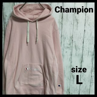 【Champion】ワンポイント刺繍ロゴプルオーバーパーカー リバースウィーブ
