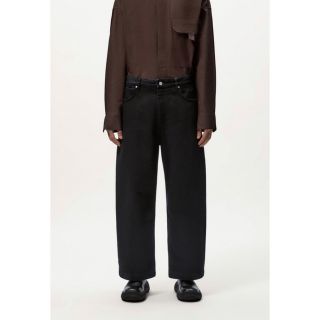 ザラ(ZARA)のSTUDIO NICHOLSON + ZARA バルーンデニムパンツ 黒40(デニム/ジーンズ)