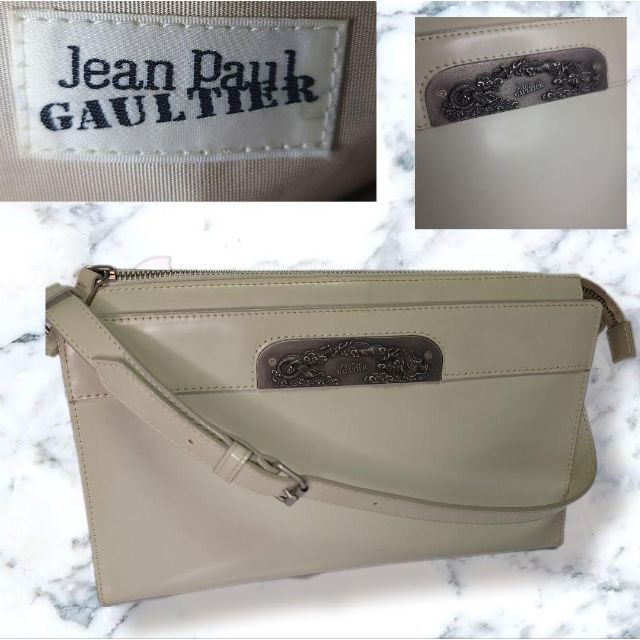 Jean-Paul GAULTIER(ジャンポールゴルチエ)のJean Paul GAULTIER　ハンドバッグ　レザー　ドラゴンプレート　龍 メンズのバッグ(ショルダーバッグ)の商品写真