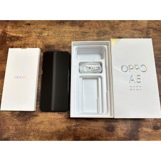 オッポ(OPPO)の【美品】OPPO A5 SIMフリー スマホ(スマートフォン本体)