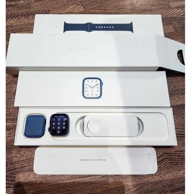 Apple Watch(アップルウォッチ)のapple watch series7 41mm GPS ブルーアルミ メンズの時計(腕時計(デジタル))の商品写真