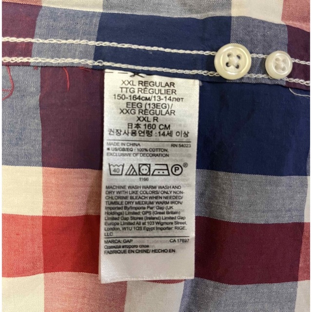 GAP(ギャップ)のGAP  160cm シャツ キッズ/ベビー/マタニティのキッズ服男の子用(90cm~)(Tシャツ/カットソー)の商品写真