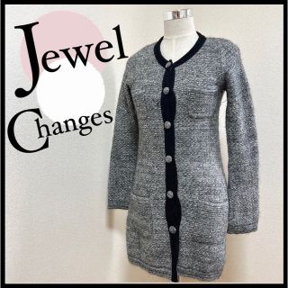 ジュエルチェンジズ(Jewel Changes)のJewel Changes ジュエルチェンジズ F ロングカーディガン アウター(カーディガン)