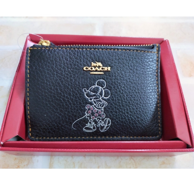 COACH(コーチ)のCOACHコーチ＆Disneyコラボ☆ミニーマウス☆キーリング付コインケース レディースのファッション小物(キーケース)の商品写真