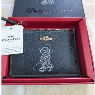 コーチ(COACH)のCOACHコーチ＆Disneyコラボ☆ミニーマウス☆キーリング付コインケース(キーケース)